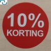 Kortingsstickers op rol, 10%, per rol van 1000 - Afbeelding 2