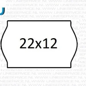 prijsetiketten 22x12 mm