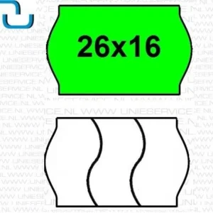 Prijsetiketten 26x16 mm