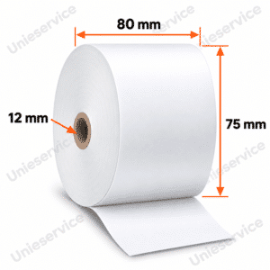 Thermorollen 80x80x12 mm 75 meter thermisch