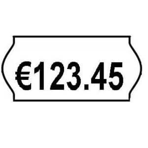 Prijstangen afdruk 1 regel