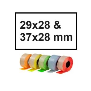 29x28 mm en 37x28 mm